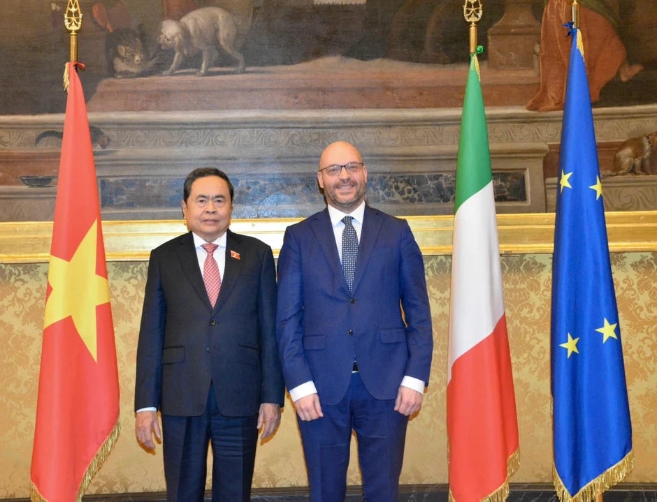 Chủ tịch Quốc hội Trần Thanh Mẫn hội đàm Chủ tịch Hạ viện Italia Lorenzo Fontana Chủ tịch Quốc hội Trần Thanh Mẫn hội đàm Chủ tịch Hạ viện Italia Lorenzo Fontana