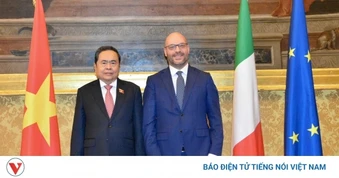 Chủ tịch Quốc hội Trần Thanh Mẫn hội đàm Chủ tịch Hạ viện Italia Lorenzo Fontana