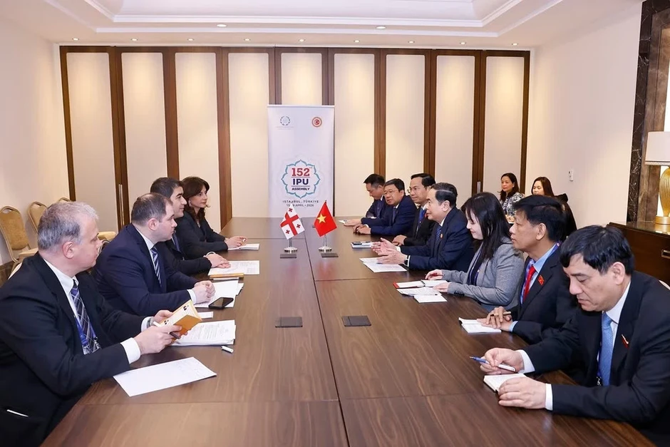 Chủ tịch Quốc hội Trần Thanh Mẫn hội kiến Chủ tịch Quốc hội Gruzia nhân dịp Đại hội đồng IPU-152 Chủ tịch Quốc hội Trần Thanh Mẫn hội kiến Chủ tịch Quốc hội Gruzia nhân dịp Đại hội đồng IPU-152