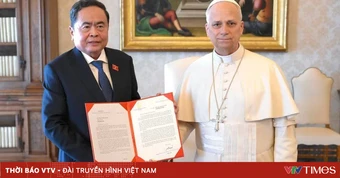 Chủ tịch Quốc hội Trần Thanh Mẫn hội kiến Giáo hoàng Leo XIV