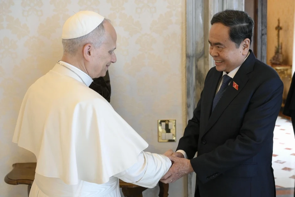 Chủ tịch Quốc hội Trần Thanh Mẫn hội kiến Giáo hoàng tòa thánh Vatican LEO XIV Chủ tịch Quốc hội Trần Thanh Mẫn hội kiến Giáo hoàng tòa thánh Vatican LEO XIV
