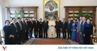 Chủ tịch Quốc hội Trần Thanh Mẫn hội kiến Giáo hoàng tòa thánh Vatican LEO XIV