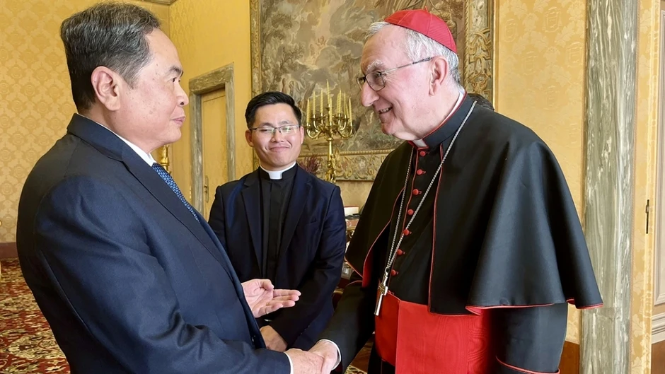 Chủ tịch Quốc hội Trần Thanh Mẫn hội kiến Thủ tướng Tòa thánh Vatican