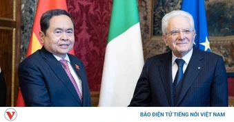 Chủ tịch Quốc hội Trần Thanh Mẫn hội kiến Tổng thống Italia Sergio Mattarella