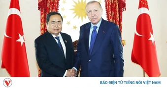 Chủ tịch Quốc hội Trần Thanh Mẫn hội kiến Tổng thống Thổ Nhĩ Kỳ Tayyip Erdogan