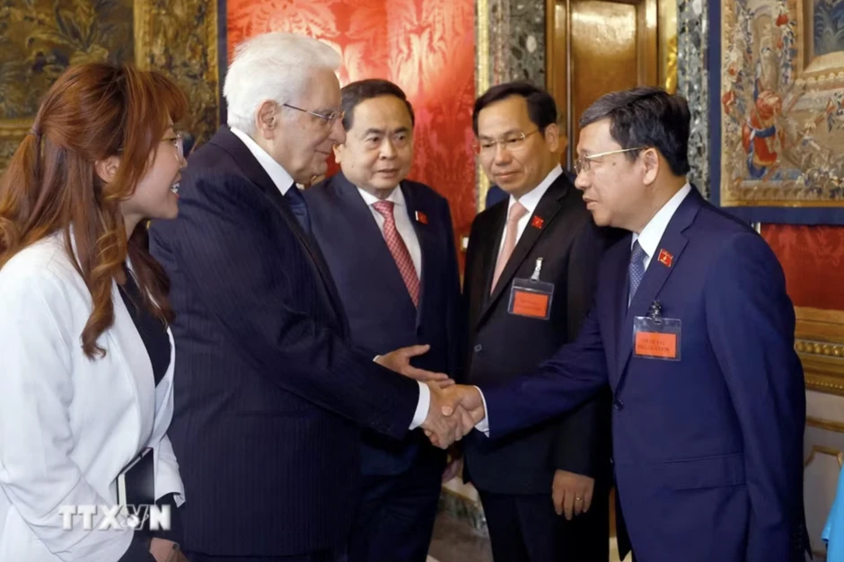 Chủ tịch Quốc hội Trần Thanh Mẫn hội kiến Tổng thống Ý Chủ tịch Quốc hội Trần Thanh Mẫn hội kiến Tổng thống Ý