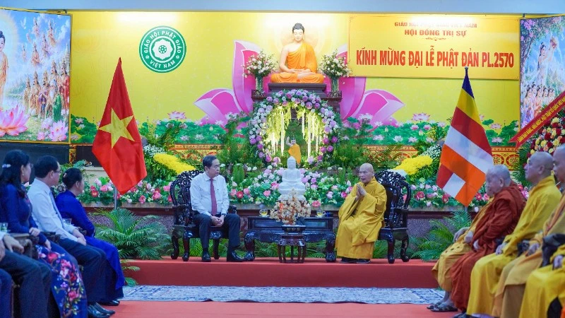 Chủ tịch Quốc hội Trần Thanh Mẫn thăm, chúc mừng các vị Lãnh đạo Giáo hội Phật giáo Việt Nam nhân dịp Đại lễ Phật đản 2026 Chủ tịch Quốc hội Trần Thanh Mẫn thăm, chúc mừng các vị Lãnh đạo Giáo hội Phật giáo Việt Nam nhân dịp Đại lễ Phật đản 2026
