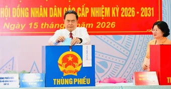 Chủ tịch Quốc hội Trần Thanh Mẫn: Tham gia bầu cử là quyền và trách nhiệm thiêng liêng của mỗi công dân