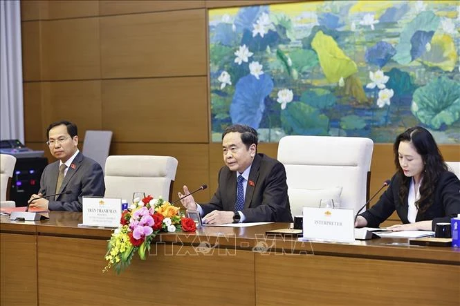 Chủ tịch Quốc hội Trần Thanh Mẫn tiếp Phó Chủ tịch thứ nhất Quốc hội Hy Lạp