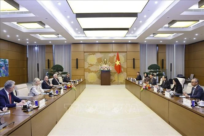 Chủ tịch Quốc hội Trần Thanh Mẫn tiếp Phó Chủ tịch thứ nhất Quốc hội Hy Lạp