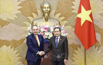 Chủ tịch Quốc hội Trần Thanh Mẫn tiếp Phó Chủ tịch thứ nhất Quốc hội Hy Lạp