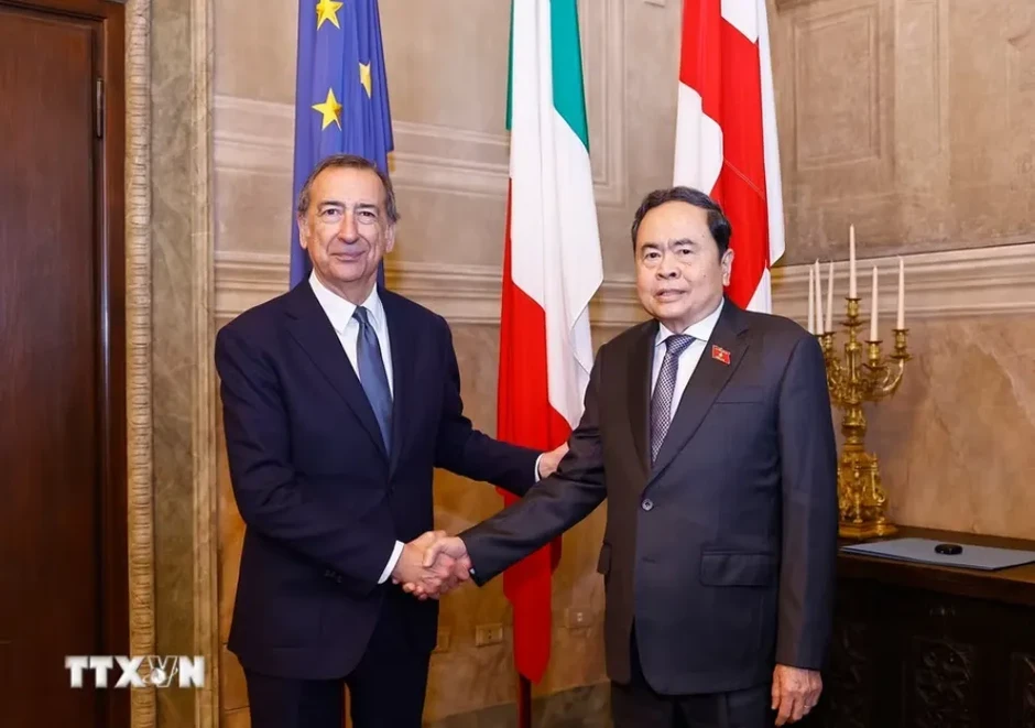 Chủ tịch Quốc hội Trần Thanh Mẫn tiếp Thị trưởng thành phố Milan (Italy)
