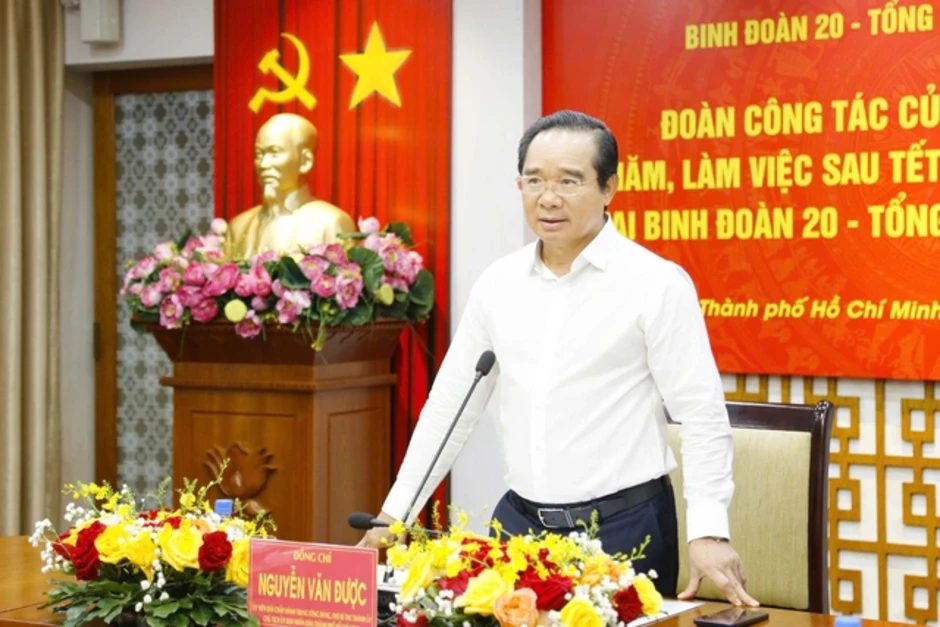 Chủ tịch UBND TPHCM Nguyễn Văn Được thăm, làm việc tại Tổng Công ty Tân Cảng Sài Gòn Chủ tịch UBND TPHCM Nguyễn Văn Được thăm, làm việc tại Tổng Công ty Tân Cảng Sài Gòn
