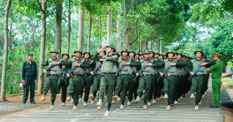 Chuyển đổi số trong huấn luyện ở Trung đoàn Cảnh sát cơ động Tây Nguyên