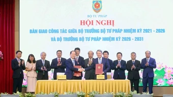 Chuyển giao công tác lãnh đạo Bộ Tư pháp giai đoạn 2026-2031