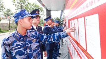 Cơ quan Bộ Tư lệnh Cảnh sát biển chủ động chuẩn bị bầu cử đại biểu Quốc hội khóa XVI và Hội đồng nhân dân các cấp