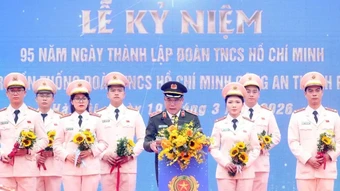 Công an thành phố Hà Nội tuyên dương 10 gương mặt trẻ xuất sắc tiêu biểu