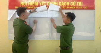 Công an tỉnh An Giang đảm bảo an ninh trật tự cho ngày bầu cử sớm tại Thổ Châu