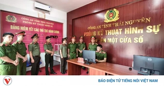 Công an tỉnh Thái Nguyên ra mắt bộ phận “Một cửa số”