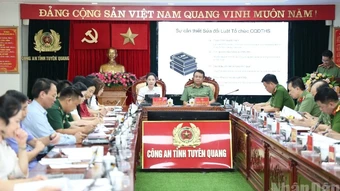 Công an tỉnh Tuyên Quang lấy ý kiến tham gia đối với các dự án luật, nghị quyết do Bộ Công an chủ trì soạn thảo