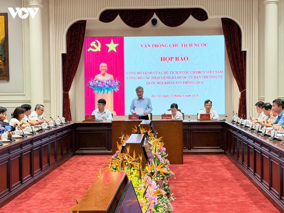 Công bố Lệnh của Chủ tịch nước về 2 Pháp lệnh có hiệu lực từ 1/7/2026 Công bố Lệnh của Chủ tịch nước về 2 Pháp lệnh có hiệu lực từ 1/7/2026