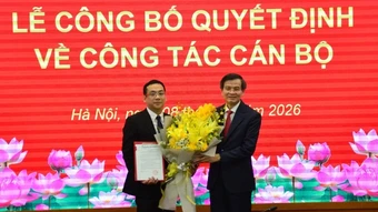 Công bố quyết định bổ nhiệm trợ lý và thư ký Giám đốc Học viện Chính trị quốc gia Hồ Chí Minh