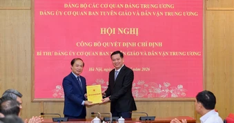 Công bố Quyết định chỉ định Bí thư Đảng ủy Cơ quan Ban Tuyên giáo và Dân vận Trung ương