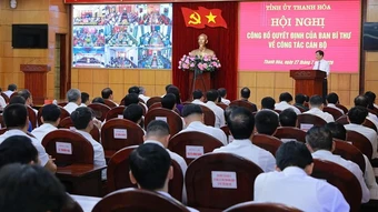 Công bố quyết định của Ban Bí thư về công tác cán bộ ở Thanh Hóa