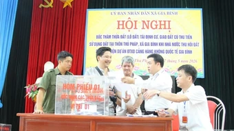 Công khai, minh bạch, tạo đồng thuận cao khi bốc thăm đất tái định cư
