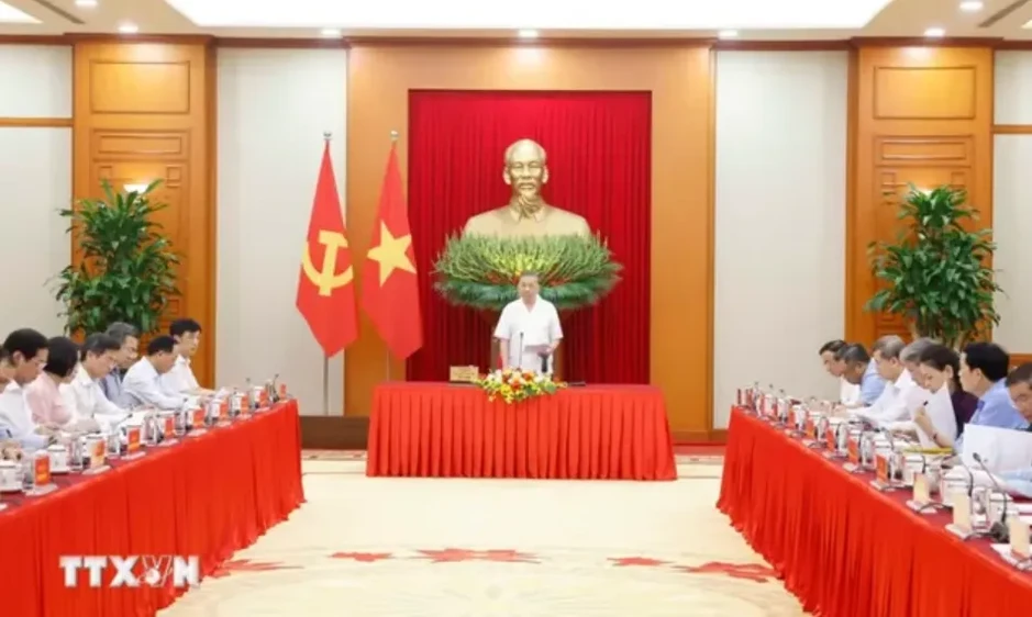 Công tác xây dựng Đảng, tổ chức, cán bộ là yếu tố cốt lõi của quản trị quốc gia
