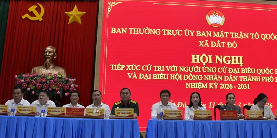Cử tri xã Đất Đỏ kiến nghị tăng chính sách chăm lo người có công, hỗ trợ người khó khăn