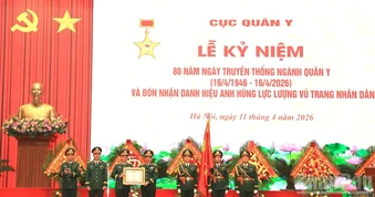 Cục Quân y kỷ niệm 80 năm Ngày truyền thống và đón nhận Danh hiệu Anh hùng Lực lượng vũ trang nhân dân