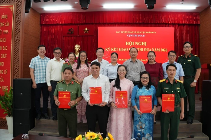Cụm thi đua 17 - Ban Tuyên giáo và Dân vận Thành ủy TPHCM ký kết giao ước thi đua năm 2026 Cụm thi đua 17 - Ban Tuyên giáo và Dân vận Thành ủy TPHCM ký kết giao ước thi đua năm 2026
