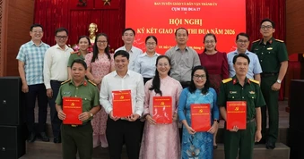 Cụm thi đua 17 - Ban Tuyên giáo và Dân vận Thành ủy TPHCM ký kết giao ước thi đua năm 2026