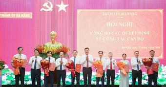 Đà Nẵng công bố các quyết định về điều động, bổ nhiệm cán bộ