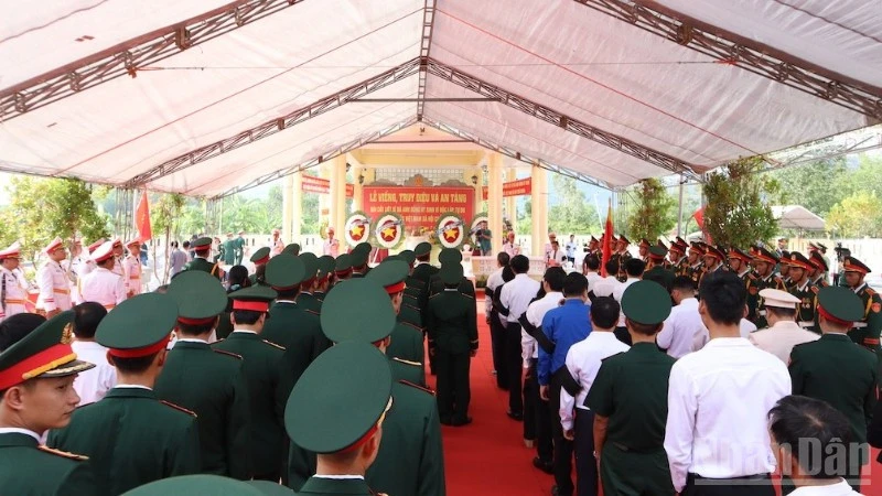 Đà Nẵng tổ chức Lễ truy điệu và an táng 5 hài cốt liệt sĩ được tìm kiếm, quy tập tại khu vực Hang Đá Sập