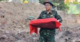 Đã tìm thấy 311 bộ hài cốt liệt sĩ ở Công viên Lê Thị Riêng