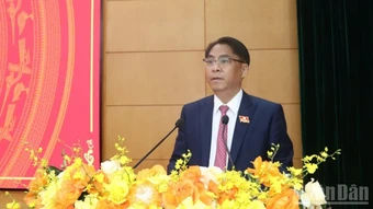 Đại biểu Hội đồng nhân dân tỉnh Cao Bằng bầu lãnh đạo chủ chốt