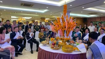 Đại sứ quán Lào tại Việt Nam tổ chức Lễ đón Tết cổ truyền Bunpimay