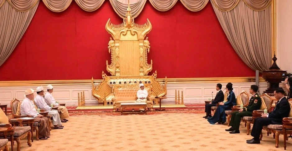 Đại sứ Việt Nam trình Quốc thư lên Tổng thống Myanmar