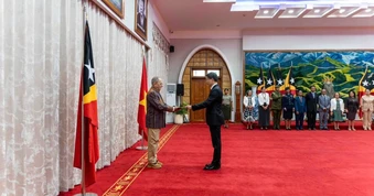 Đại sứ Việt Nam trình Quốc thư lên Tổng thống Timor-Leste