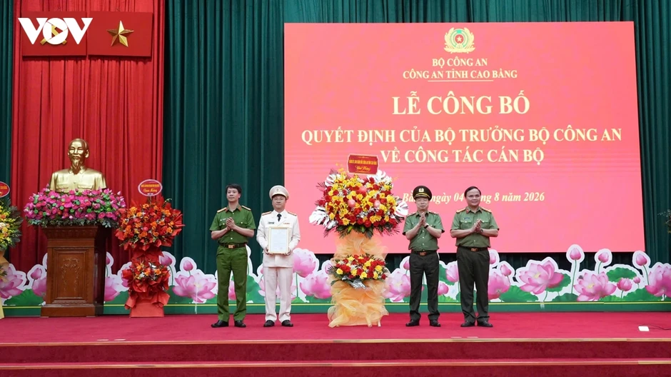 Đại tá Lê Hồng Giang giữ chức Phó Giám đốc Công an Cao Bằng Đại tá Lê Hồng Giang giữ chức Phó Giám đốc Công an Cao Bằng