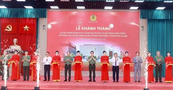 Đại tướng Lương Tam Quang dự Lễ khánh thành công trình mở rộng Trụ sở Bộ Công an