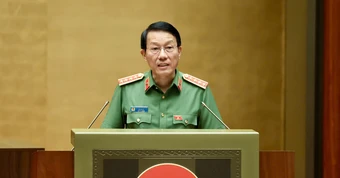 Đại tướng Lương Tam Quang trình Quốc hội dự thảo Bộ luật Hình sự (sửa đổi)