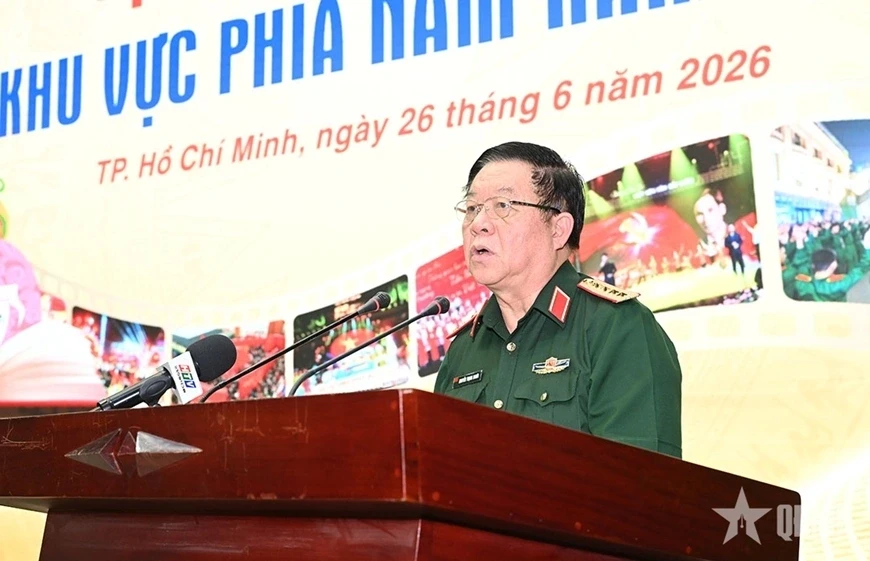 Đại tướng Nguyễn Trọng Nghĩa chủ trì gặp mặt đại biểu văn nghệ sĩ khu vực phía Nam Đại tướng Nguyễn Trọng Nghĩa chủ trì gặp mặt đại biểu văn nghệ sĩ khu vực phía Nam