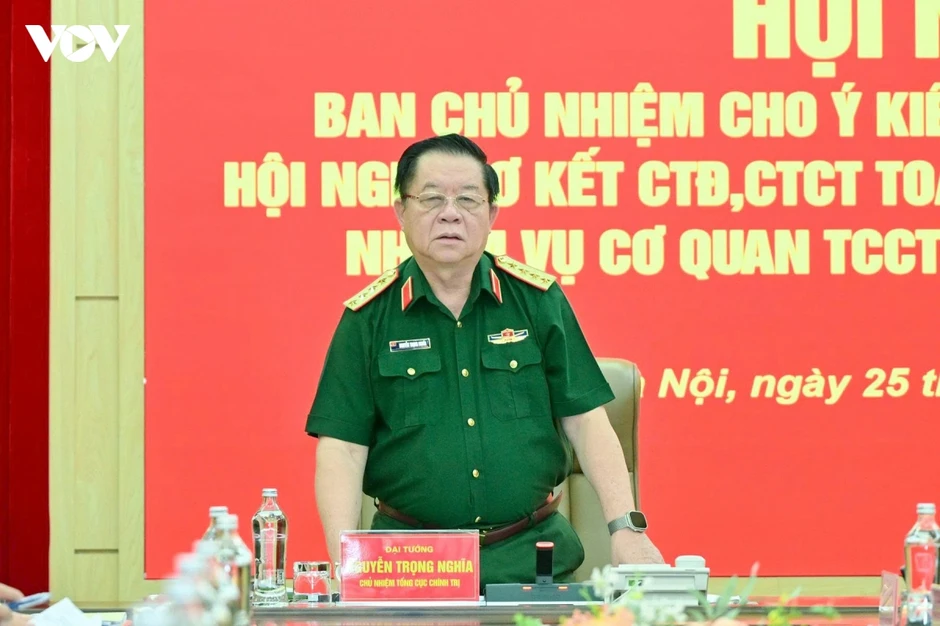 Đại tướng Nguyễn Trọng Nghĩa chủ trì Hội nghị Ban Chủ nhiệm Tổng cục Chính trị Đại tướng Nguyễn Trọng Nghĩa chủ trì Hội nghị Ban Chủ nhiệm Tổng cục Chính trị