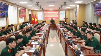 Đại tướng Nguyễn Trọng Nghĩa thăm làm việc với Bộ Chỉ huy Quân sự thành phố Đà Nẵng