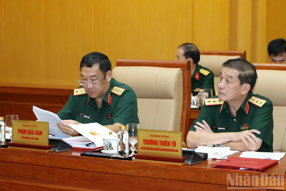 Đại tướng Phan Văn Giang chủ trì Hội nghị giao ban Bộ Quốc phòng tháng 9