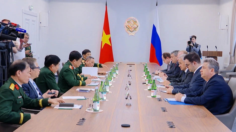 Đại tướng Phan Văn Giang hội kiến Thư ký Hội đồng An ninh Liên bang Nga