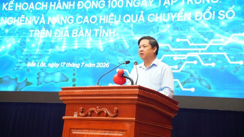 Đắk Lắk phát động 100 ngày tháo gỡ điểm nghẽn và nâng cao hiệu quả chuyển đổi số